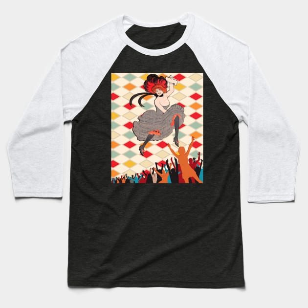 Burlesque is Back! Baseball T-Shirt by WearablePSA